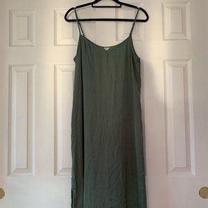 Aerie Satin Midi Slip Dress - M